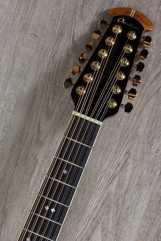 Ovation 2056AX-5 Pro Legend 12-String Deep Contour Cutaway Acoustic-Electric Guitar in Black with Hard Case(Open Box)
