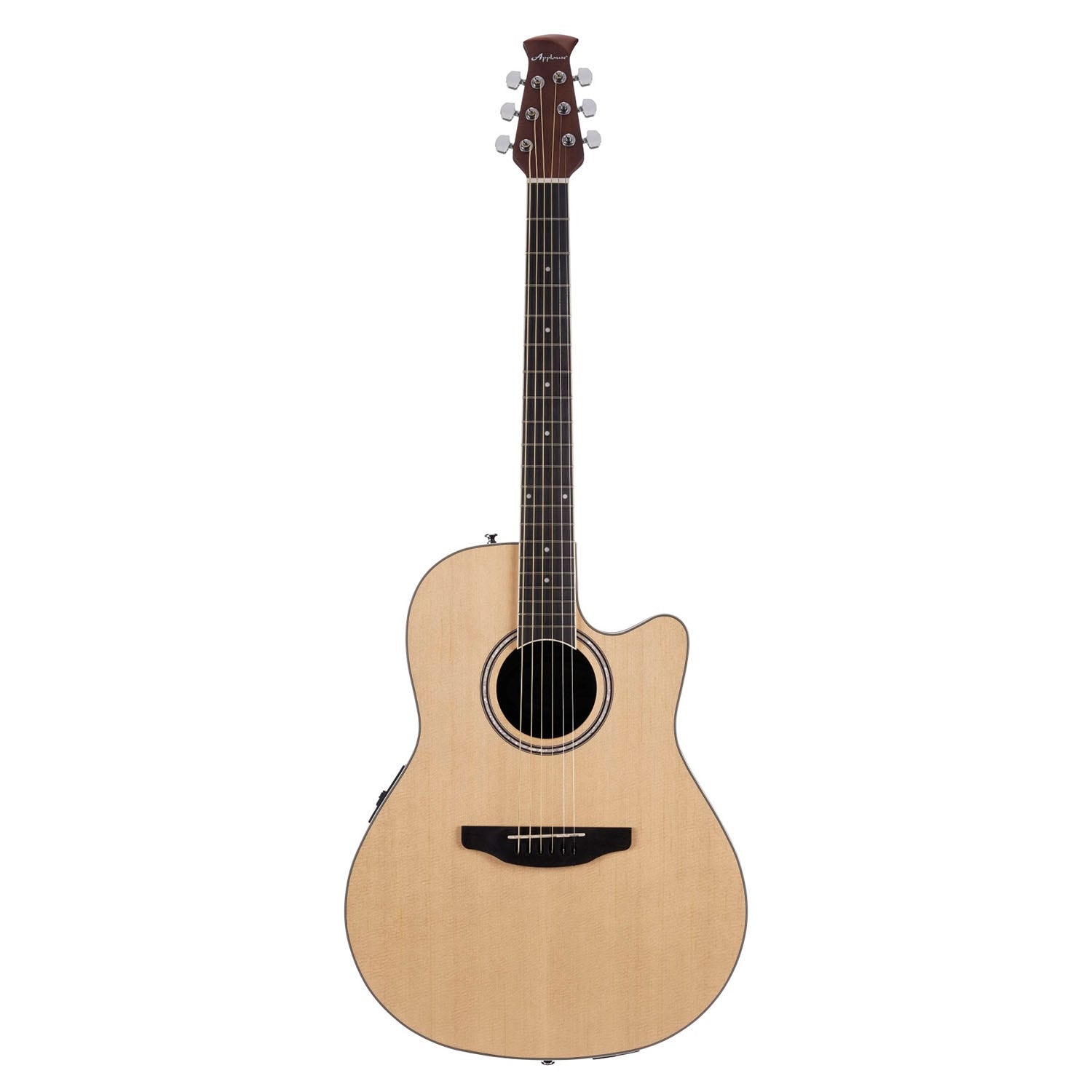 Ovation AB24-4S Applause Standard Mid-Depth Acoustic Guitar, Natural Satin