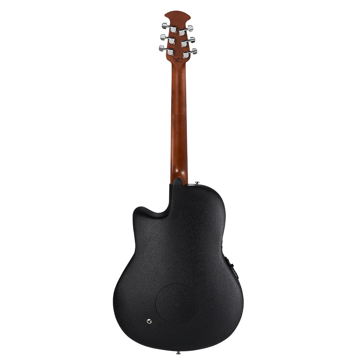 Ovation CE44LX-1R Celebrity Elite Exotic Mid Depth Left Handed Acoustic Electric Guitar, Ruby Red Burst