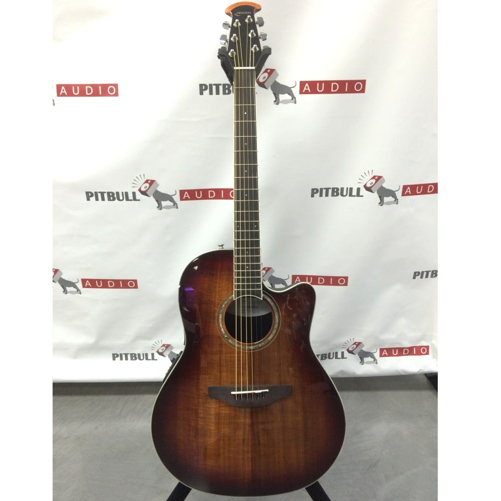 Ovation CS28P-KOAB Celebrity Standard Plus Acoustic/Electric Guitar - Natural Figured Koa