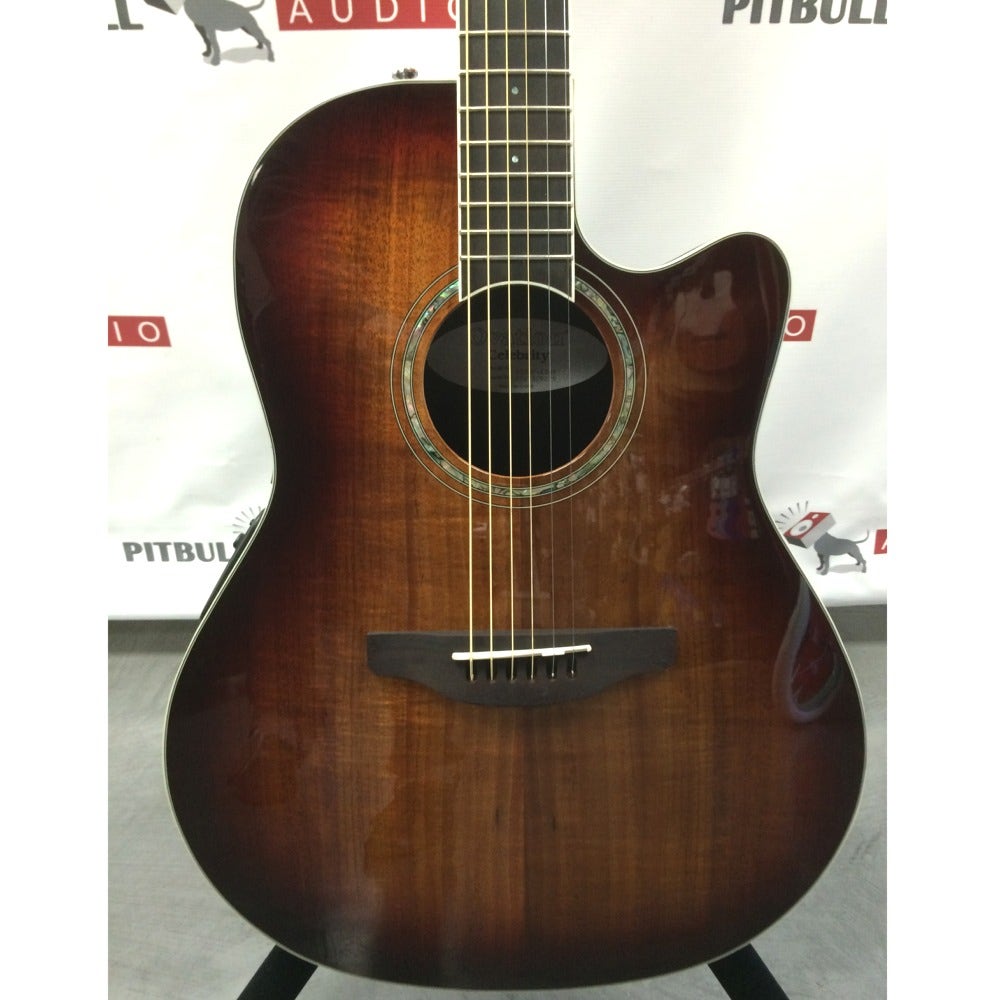 Ovation CS28P-KOAB Celebrity Standard Plus Acoustic/Electric Guitar - Natural Figured Koa