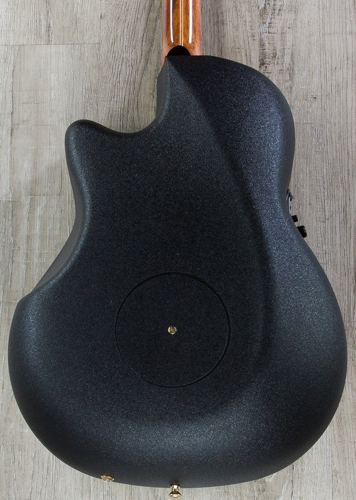 Ovation Elite 2078 AX Deep Contour Acoustic-Electric Guitar with Hard Case - Black (Open Box)