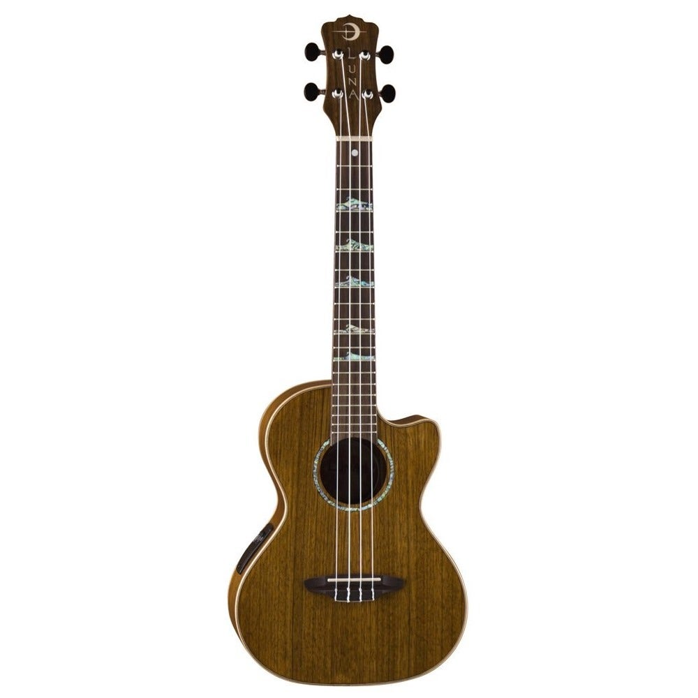 Luna High Tide Ovangkol Tenor Acoustic-Electric Ukulele with Gig Bag