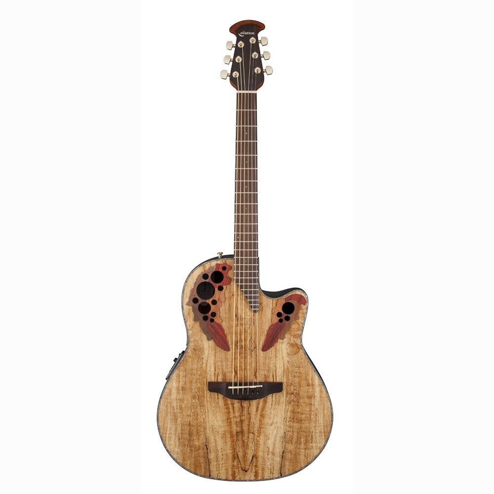 Ovation CE44P-SM Celebrity Elite Plus 44 Acoustic/Electric Guitar in Spalted Maple