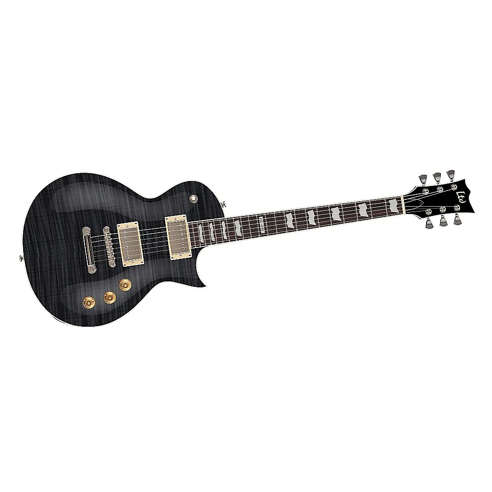 ESP LTD EC-256FM Electric Guitar, Rosewood Fingerboard, See-Thru Black (B-STOCK)