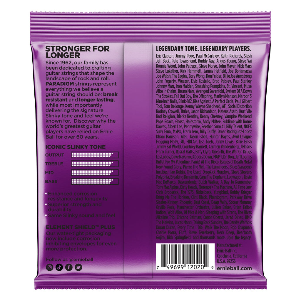 Ernie Ball 2020 Paradigm Electric Guitar Strings, Power Slinky (11-48)