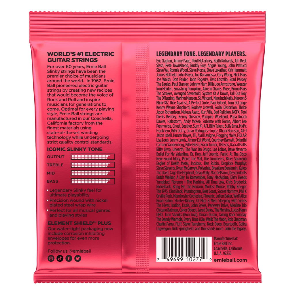 Ernie Ball 2226 Burly Slinky Electric Guitar Strings, Nickel Wound, 11-52
