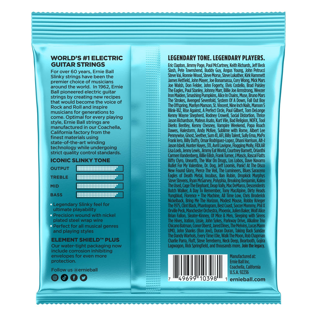 Ernie Ball 2228 Mighty Slinky Nickel Wound Electric Guitar Strings, 8.5-40