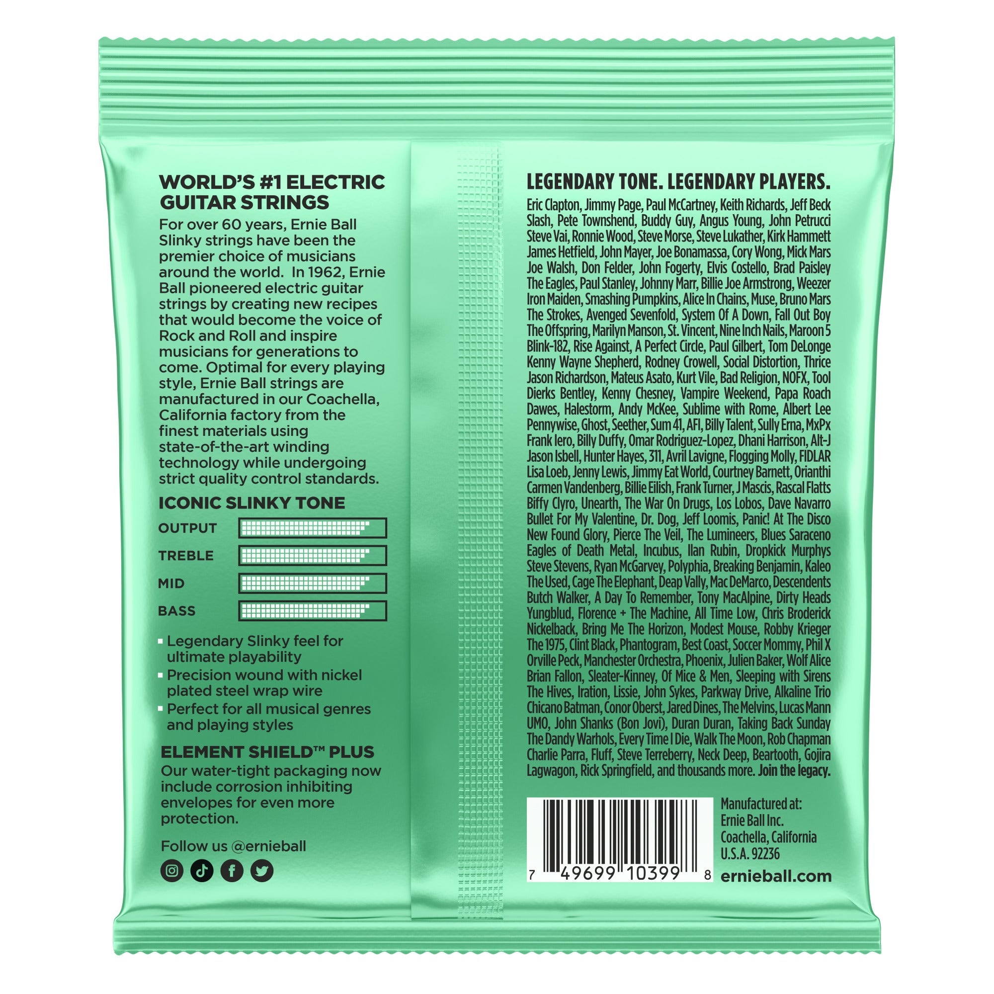 Ernie Ball 2229 Hyper Slinky Nickel Wound Electric Guitar Strings, 8-42