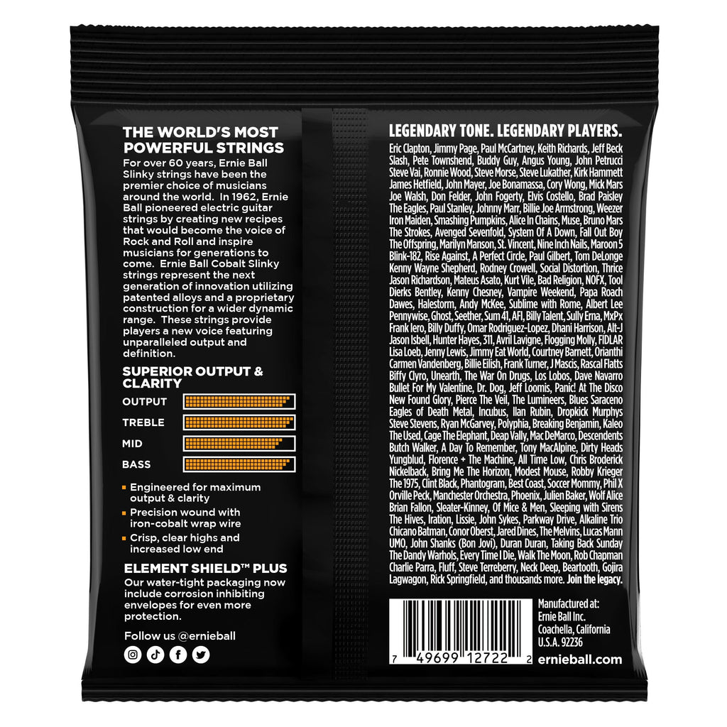 Ernie Ball 2722 Cobalt Hybird Slinky Electric Guitar Strings (9-46)