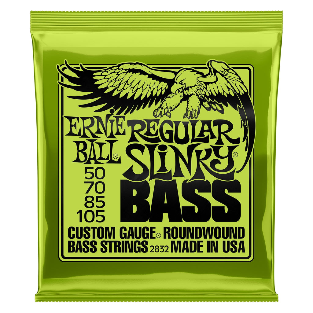 Ernie Ball 2832 Regular Slinky Nickel Wound Electric Bass Strings (50-105)