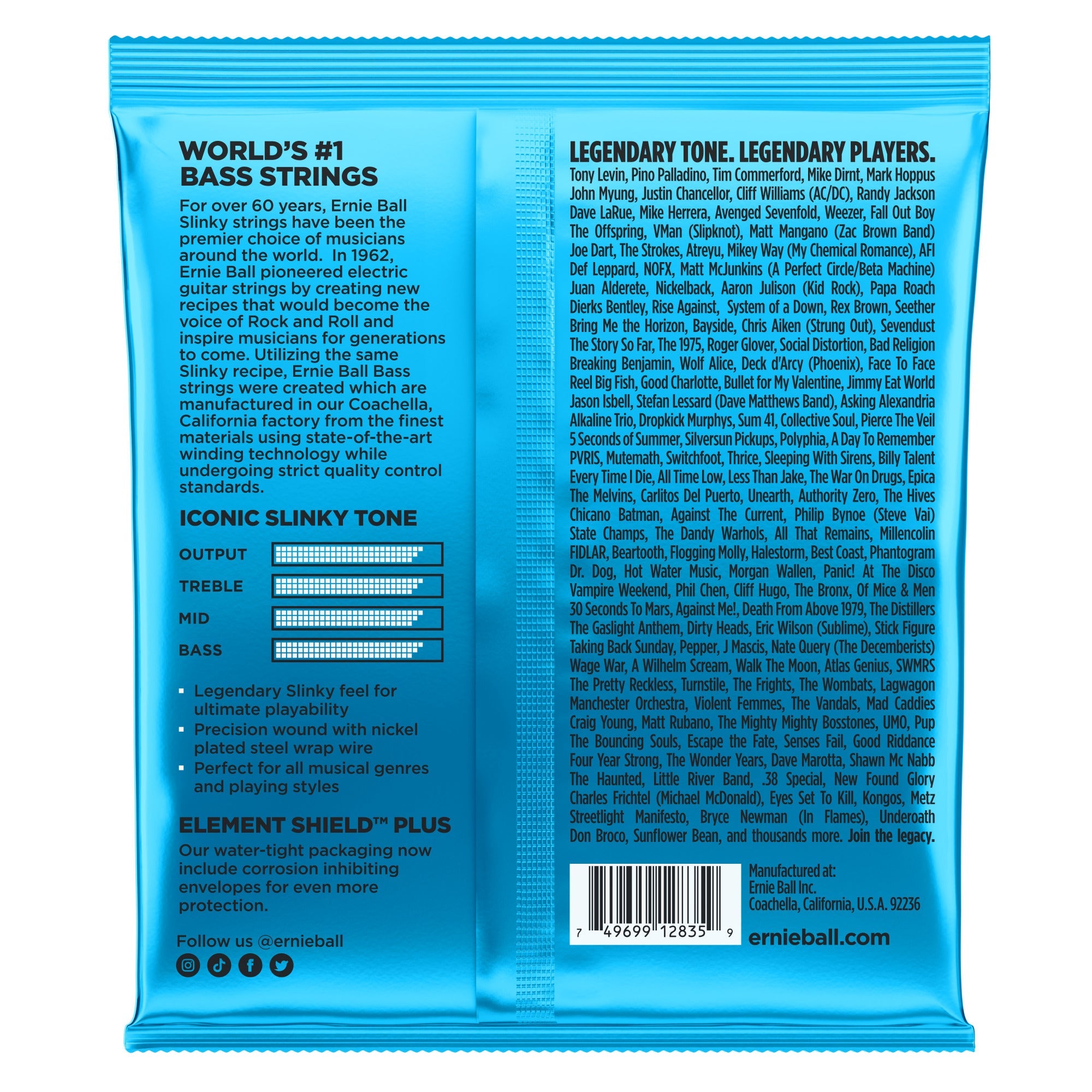 Ernie Ball 2835 Extra Slinky Electric Bass Strings (40-95) - Single