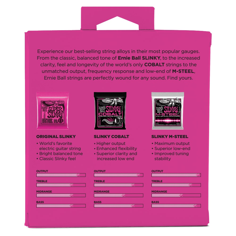 Ernie Ball 3333 Electric Guitar Strings Tone Pack, Super Slinky (9-42)