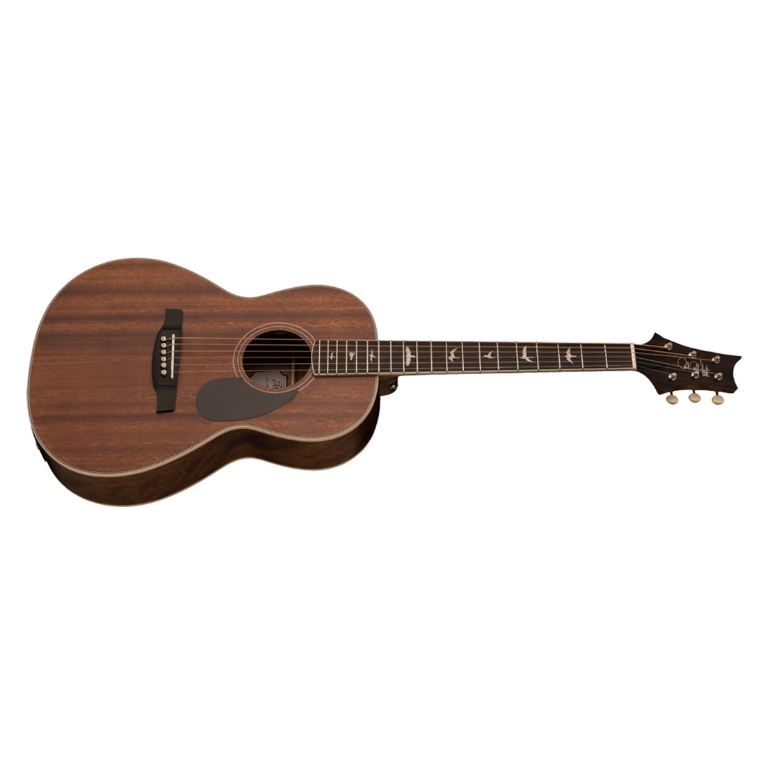 PRS Paul Reed Smith SE P20E Parlor Acoustic Electric Guitar, Vintage Mahogany