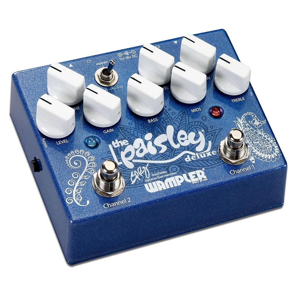 Wampler Brad Paisley - Paisley Drive Deluxe Dual Overdrive Guitar Effects Pedal