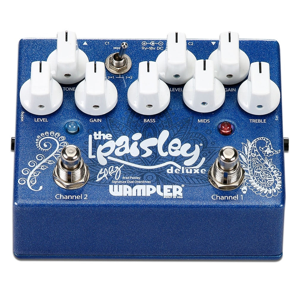 Wampler Brad Paisley - Paisley Drive Deluxe Dual Overdrive Guitar Effects Pedal