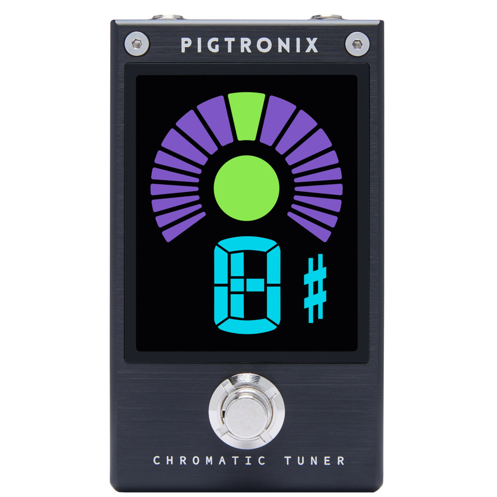 Pigtronix 2NR Chromatic Guitar / Bass Tuner Pedal with High-Contrast LED Screen
