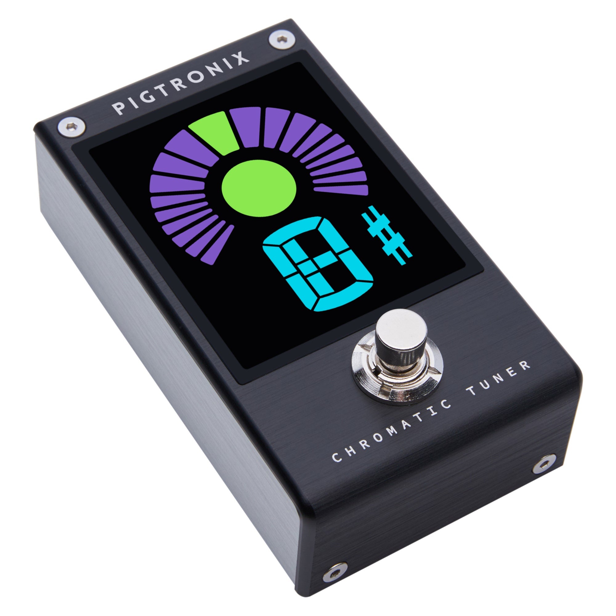 Pigtronix 2NR Chromatic Guitar / Bass Tuner Pedal with High-Contrast LED Screen