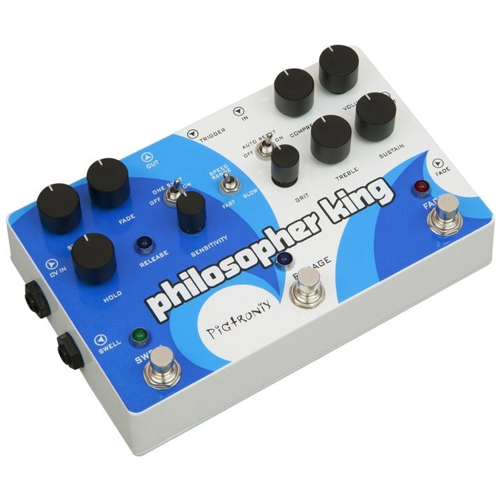 Pigtronix Philosopher King Compressor / Sustainer / Synthesizer Pedal (Open Box)