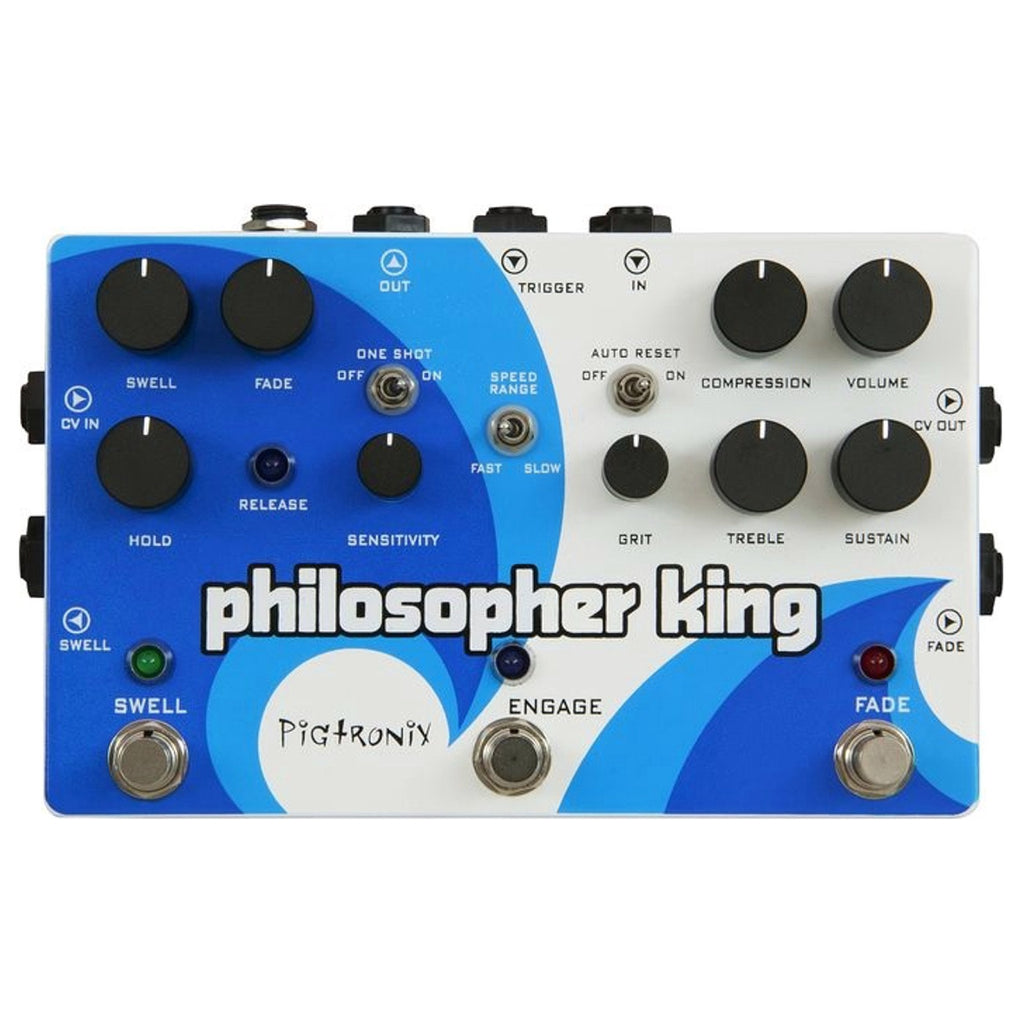 Pigtronix Philosopher King Compressor / Sustainer / Synthesizer Pedal (Open Box)
