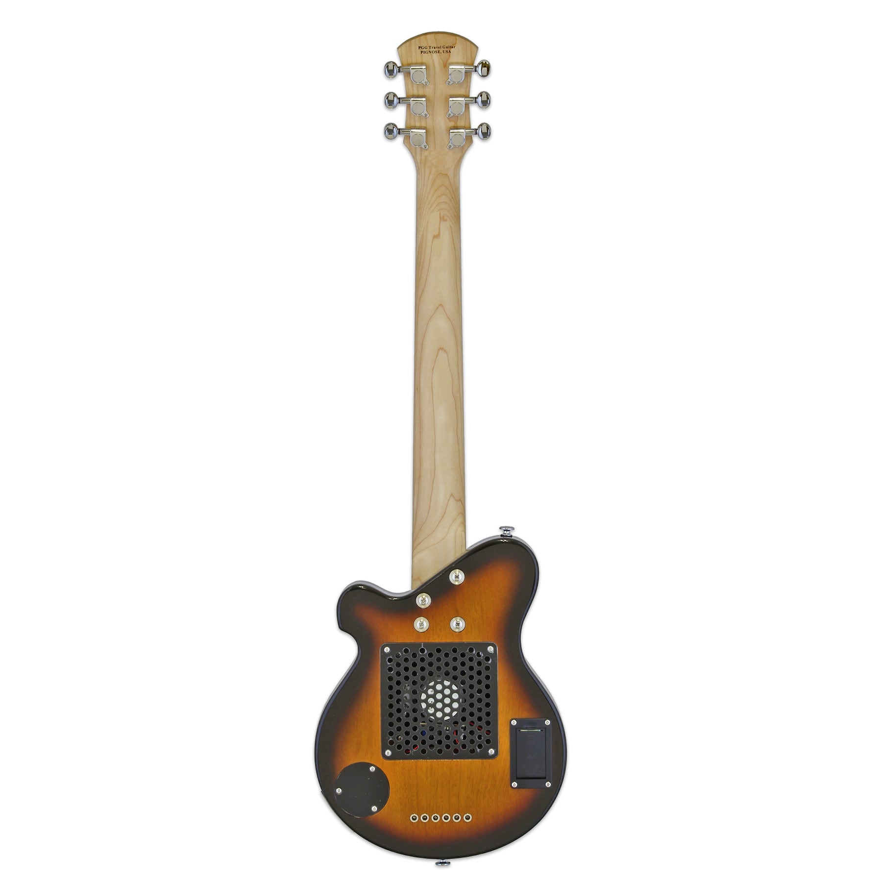 Pignose PGG-200-BS Short-Scale Mini Electric Guitar, Built-In Amp, Vintage Sunburst