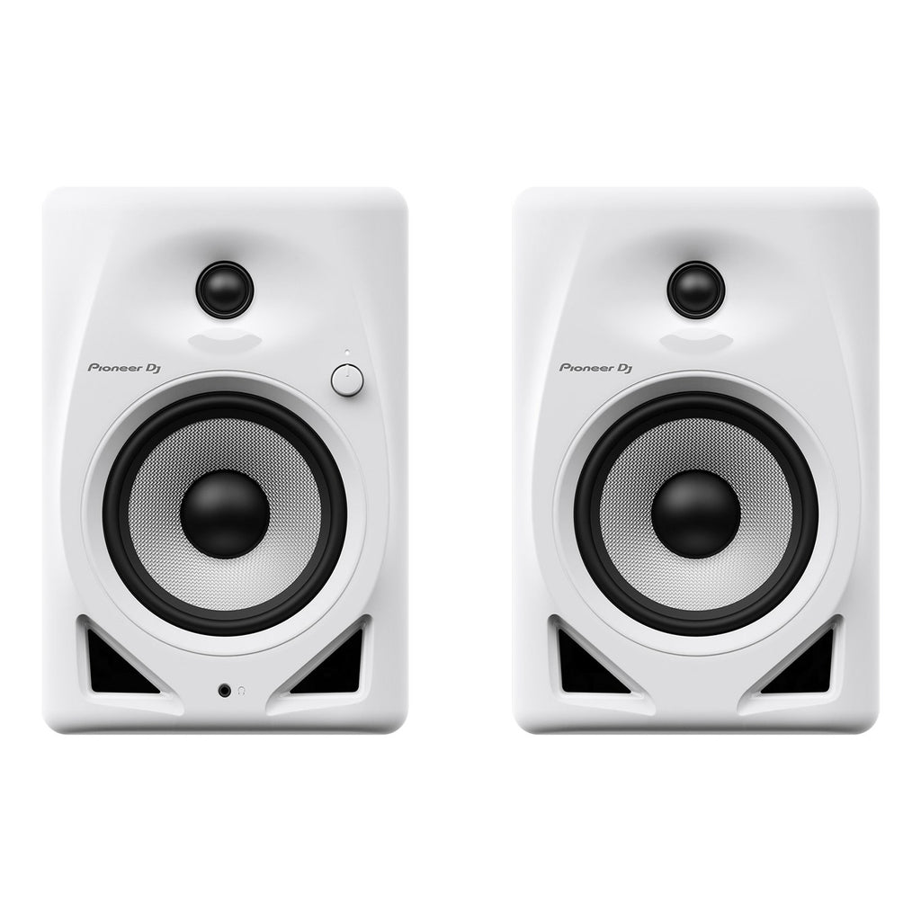 Pioneer DJ DM-50D 5-Inch Active Powered Studio Monitor Speaker (Pair), White