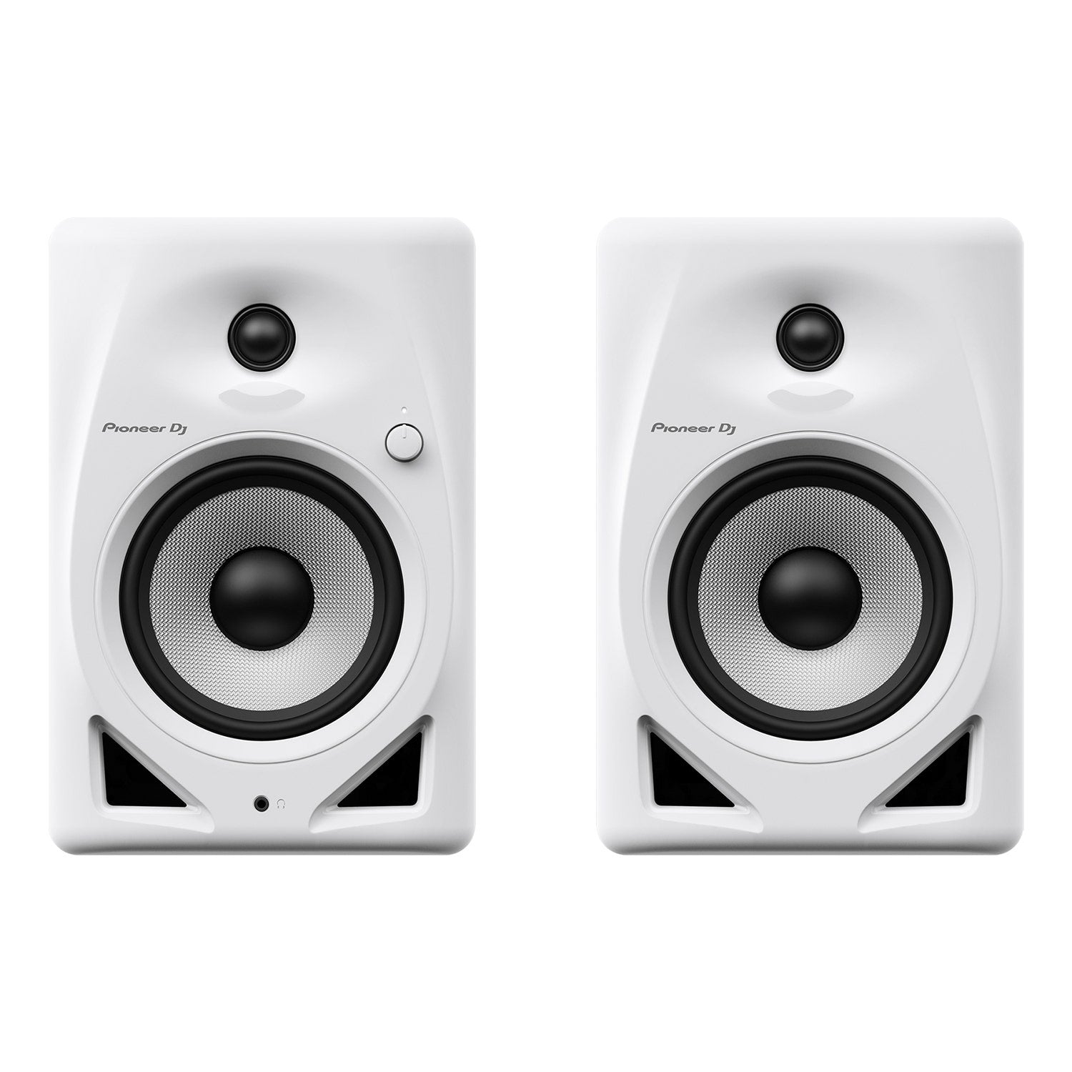 Pioneer DJ DM-50D 5-Inch Active Powered Studio Monitor Speaker (Pair), White