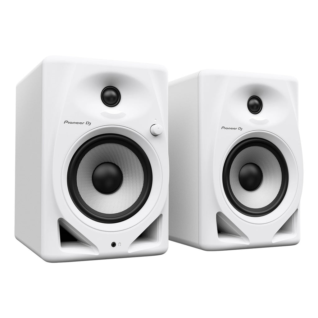 Pioneer DJ DM-50D 5-Inch Active Powered Studio Monitor Speaker (Pair), White