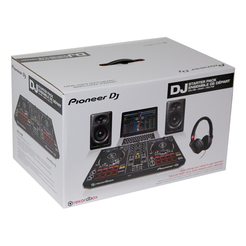 Pioneer DJ Starter Pack - DDJ-RB rekordbox Controller, Studio Monitors & Headphones(Open Box)