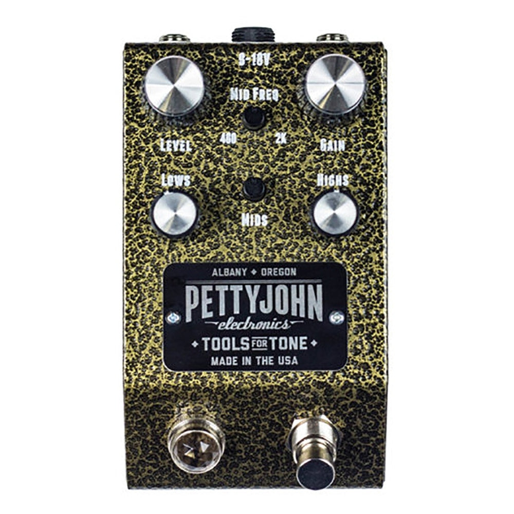 PettyJohn Electronics GOLD Foundry Series Overdrive Guitar Effects Pedal
