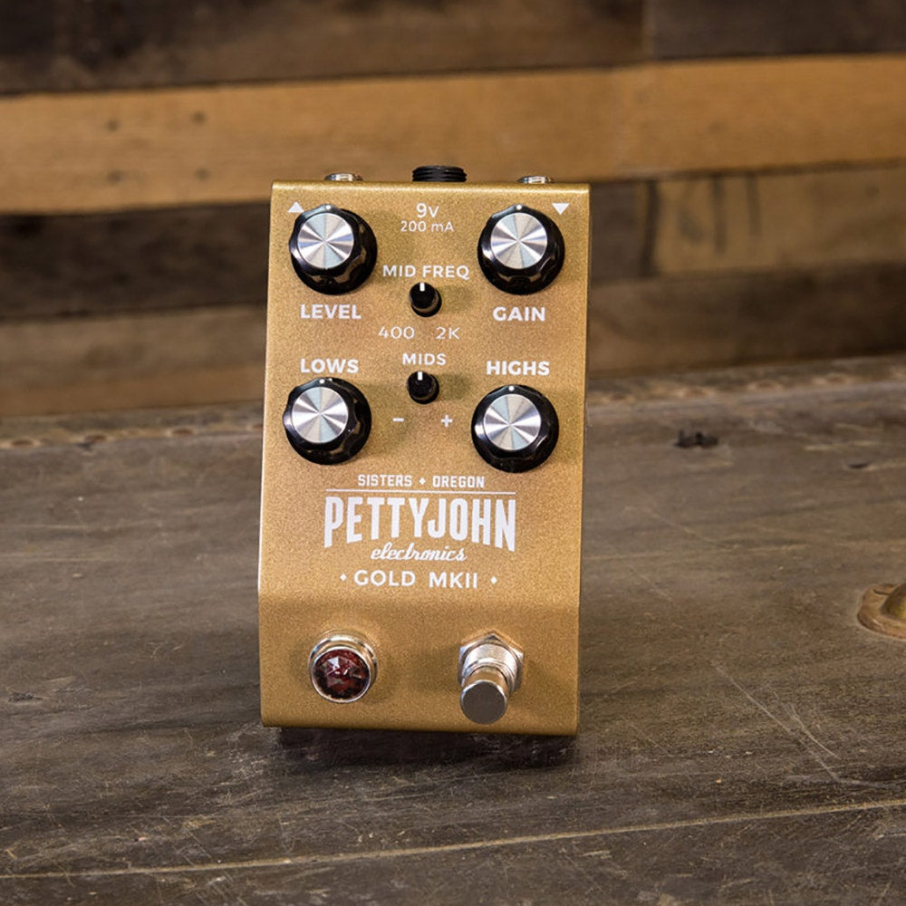 Pettyjohn Electronics Gold MKII Overdrive Guitar Effects Pedal