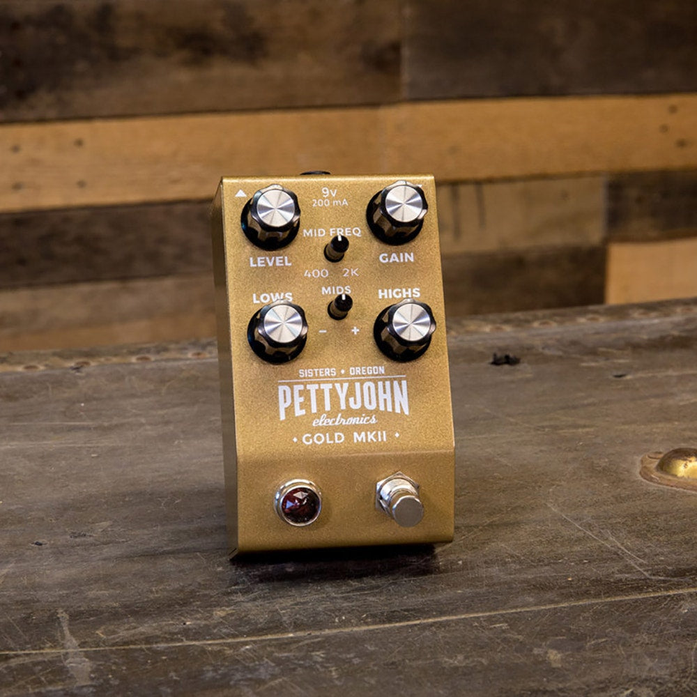 Pettyjohn Electronics Gold MKII Overdrive Guitar Effects Pedal