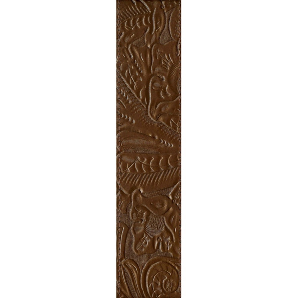 Planet Waves 25LBNJE01-DX 1.5" Classic Brown Leather Cradle-Style Banjo Strap