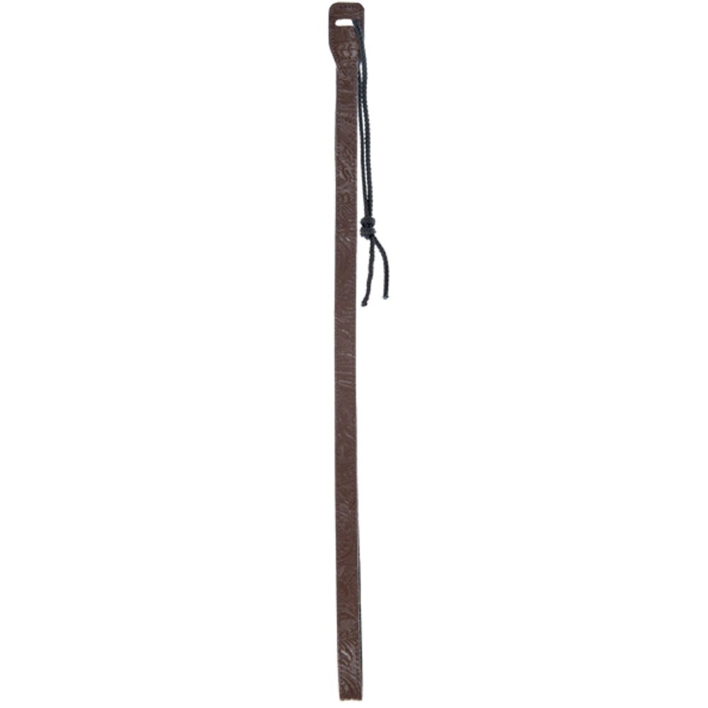 Planet Waves 75ME01 3/4" Wide Embossed Brown Leather Mandolin Strap