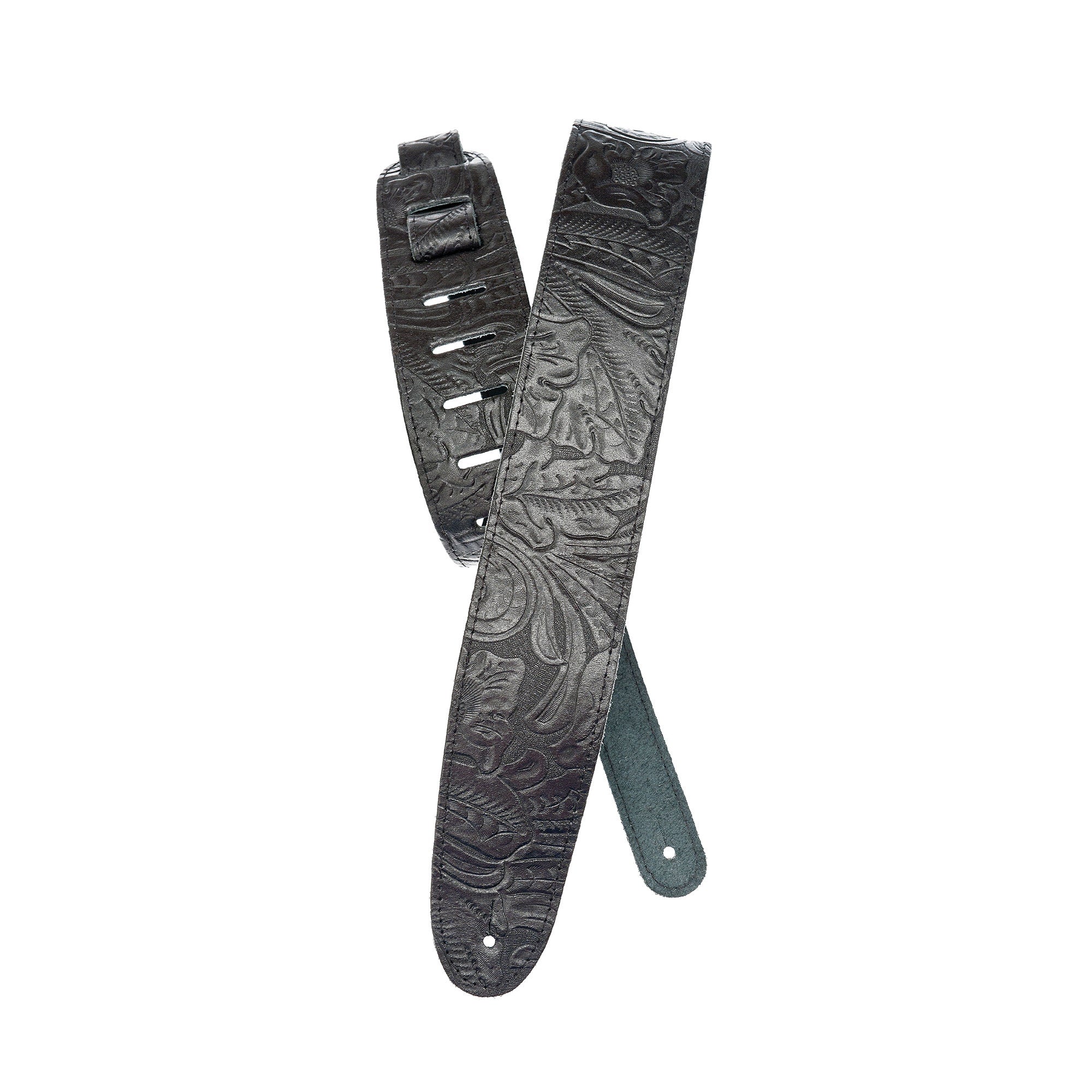 Planet Waves 25LE00 2.5" Wide Embossed Leather Guitar or Bass Strap