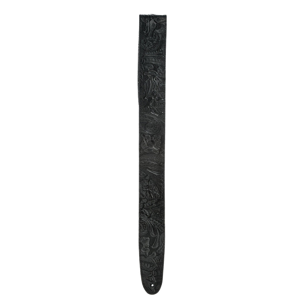 Planet Waves 25LE00 2.5" Wide Embossed Leather Guitar or Bass Strap