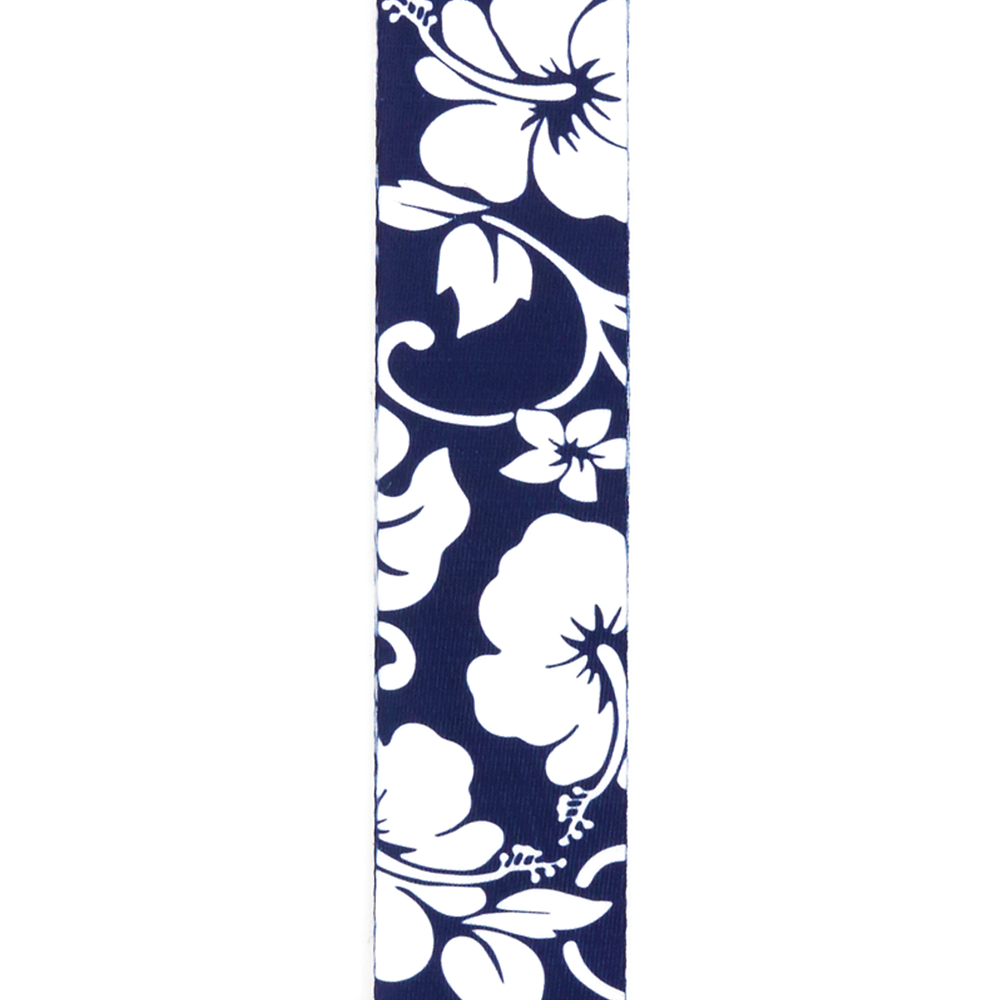 D'Addario Planet Waves P20S1503 Polyester Woven Guitar Bass Strap, Blue Hibiscus