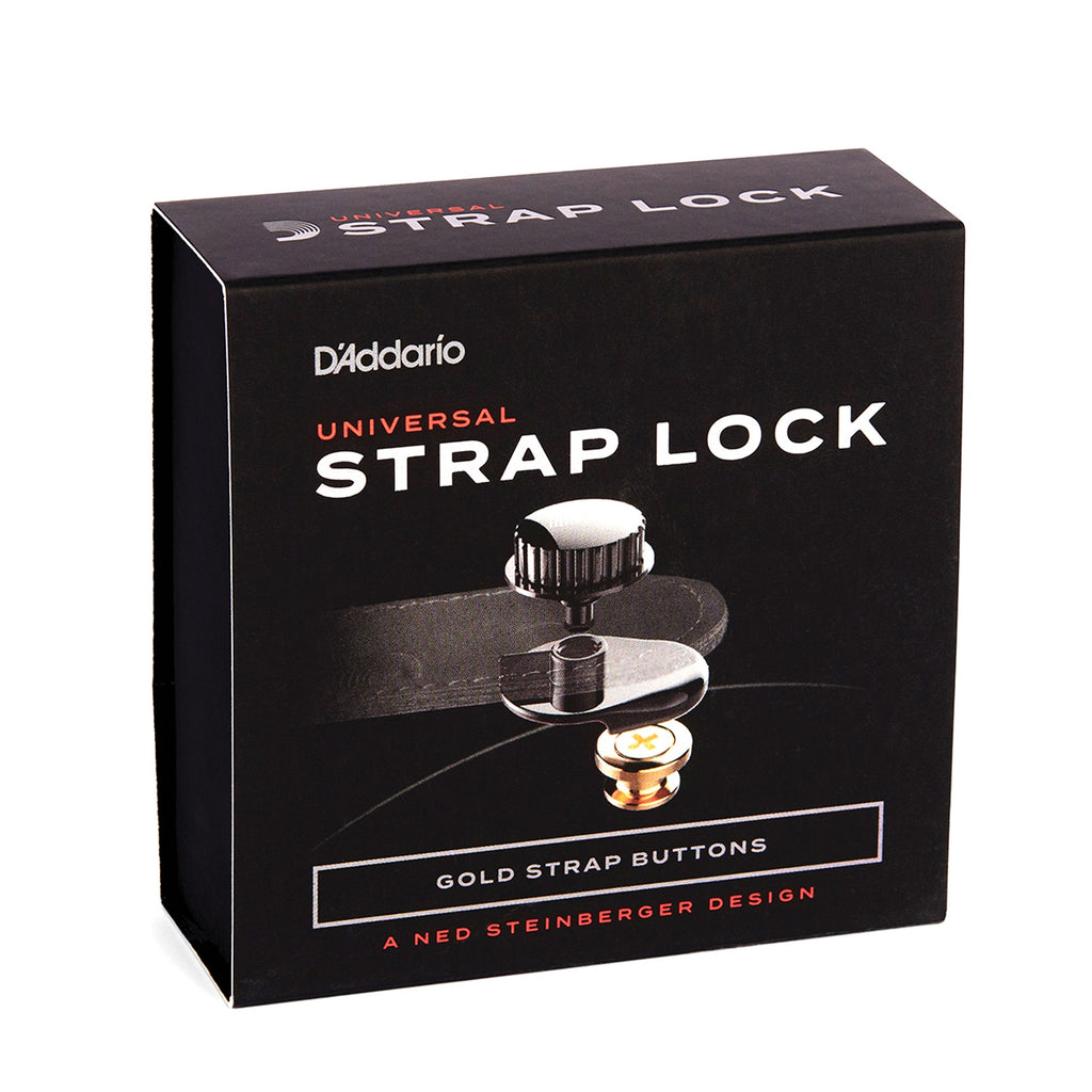 D'Addario PW-SLS-03 Universal Strap Lock System - Gold
