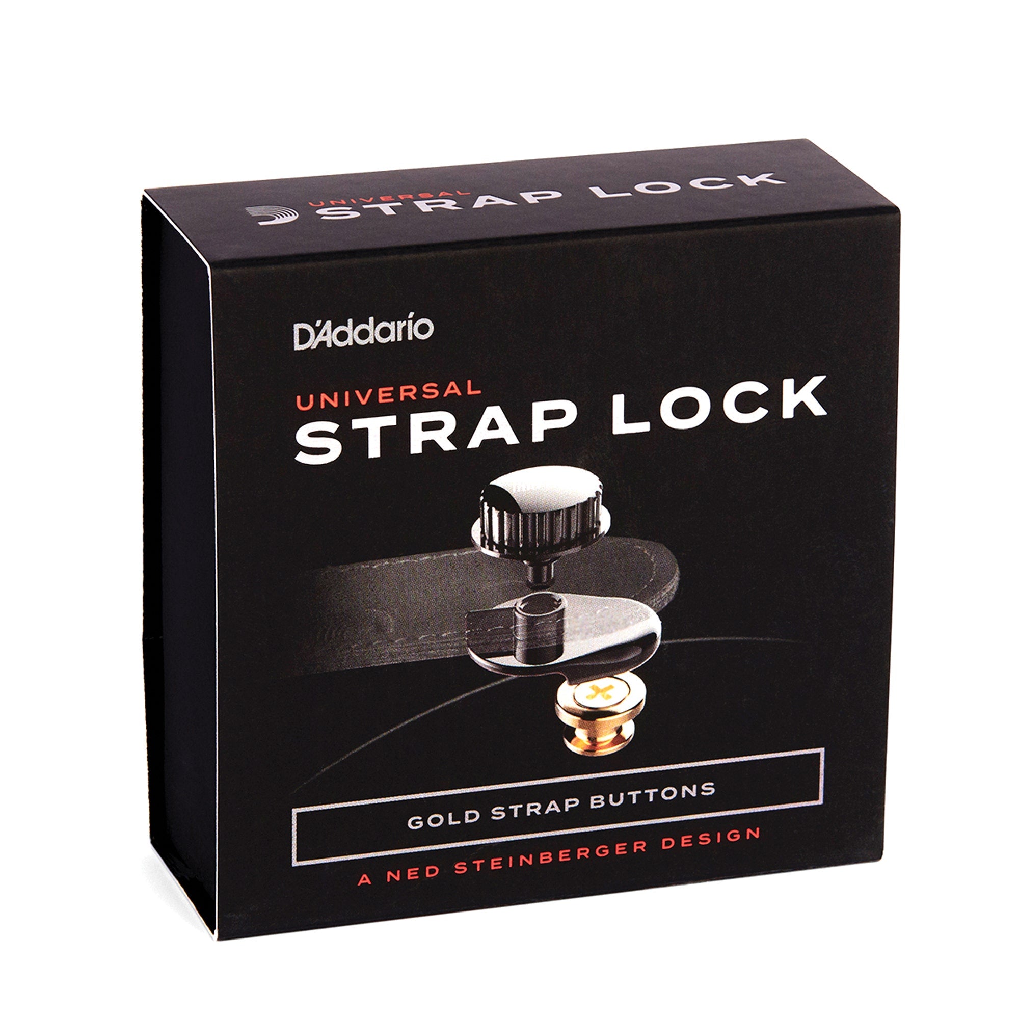 D'Addario PW-SLS-03 Universal Strap Lock System - Gold