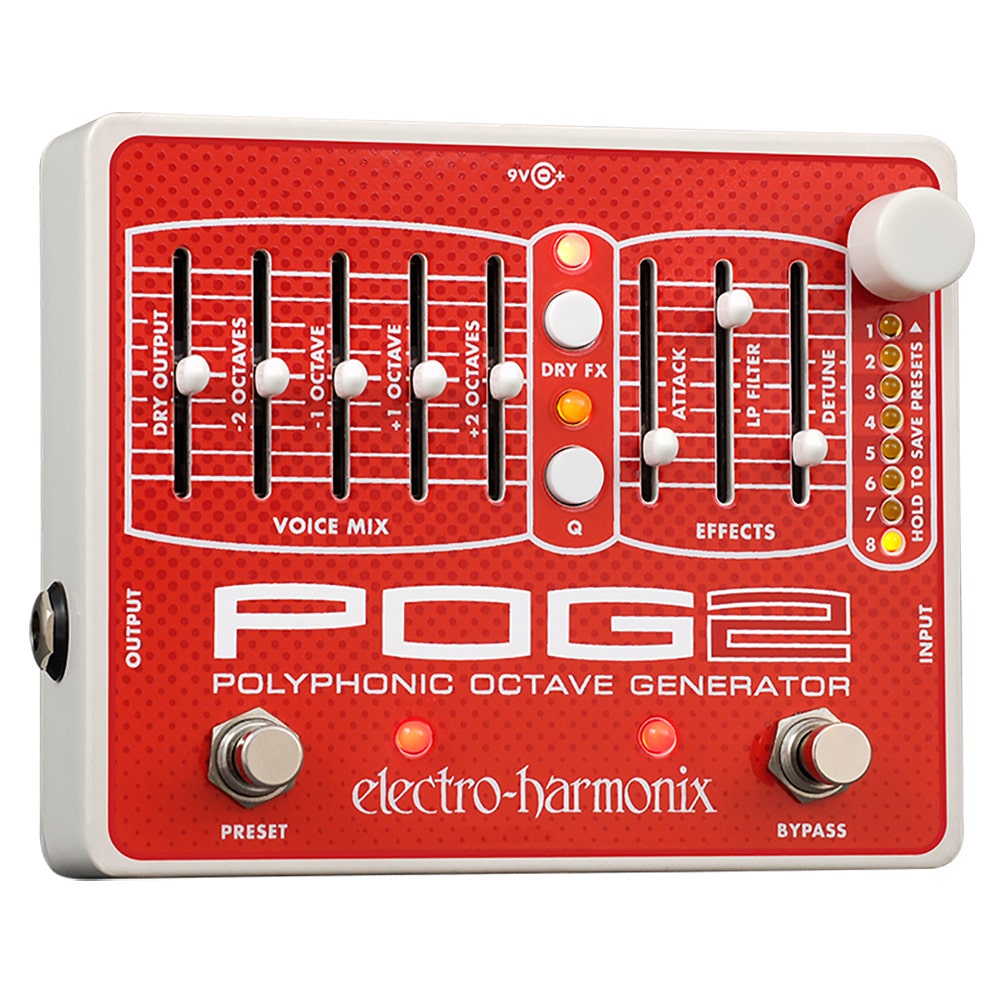 Electro-Harmonix POG2 Polyphonic Octave Generator Harmonizing Guitar Effect Pedal