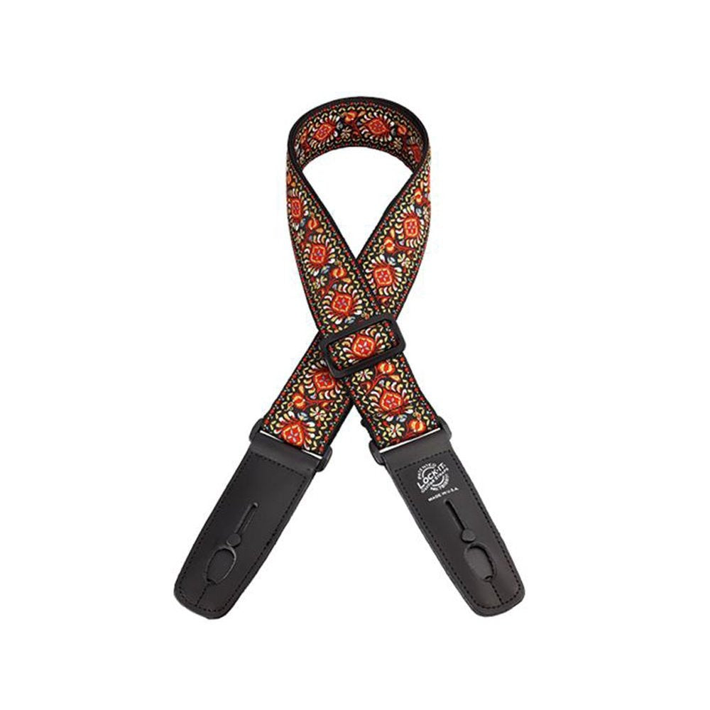 Lock-It Straps LIS 065 Retro Vintage Series 36''-60'' Guitar Strap Persian
