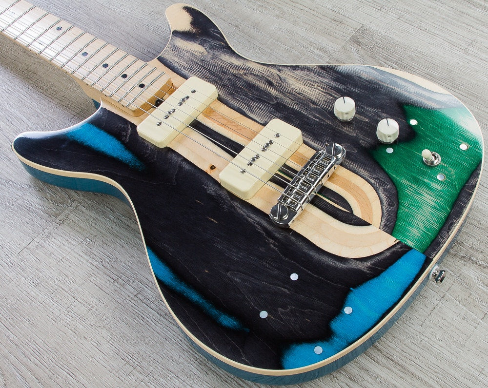 Prisma Syndicate Custom Electric Guitar, McNelly P90 Pickups, Mono Gig Bag (Open Box)