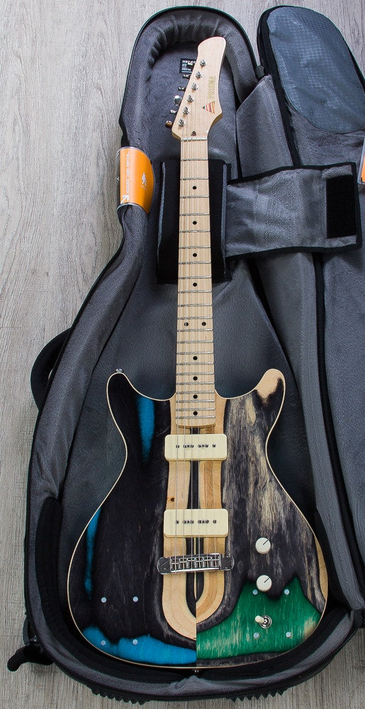 Prisma Syndicate Custom Electric Guitar, McNelly P90 Pickups, Mono Gig Bag (Open Box)