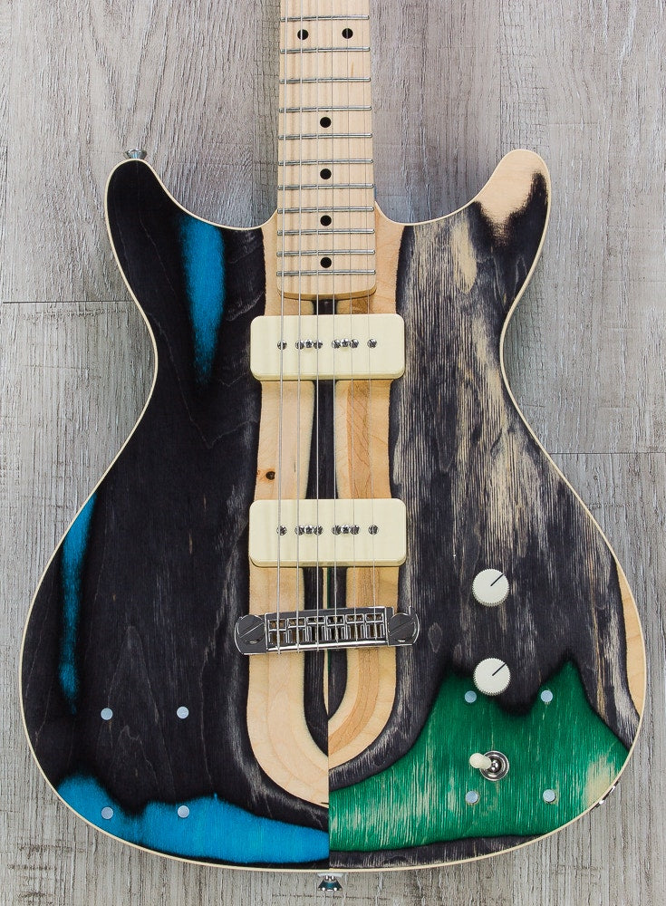 Prisma Syndicate Custom Electric Guitar, McNelly P90 Pickups, Mono Gig Bag (Open Box)
