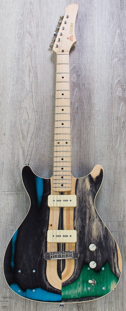 Prisma Syndicate Custom Electric Guitar, McNelly P90 Pickups, Mono Gig Bag (Open Box)