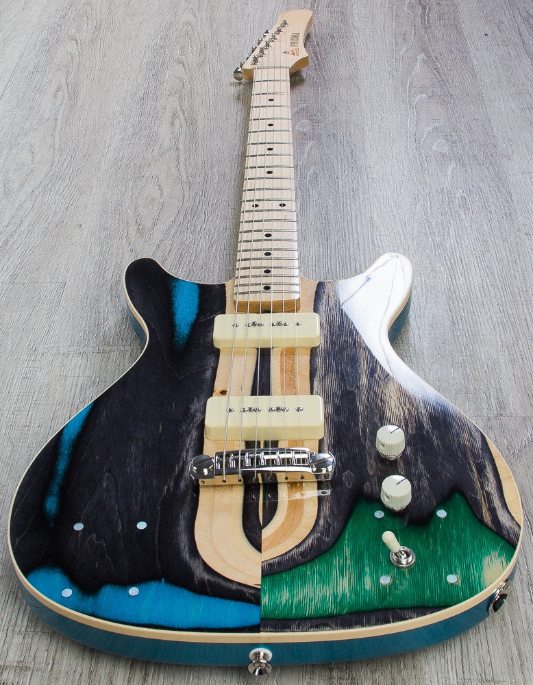 Prisma Syndicate Custom Electric Guitar, McNelly P90 Pickups, Mono Gig Bag (Open Box)
