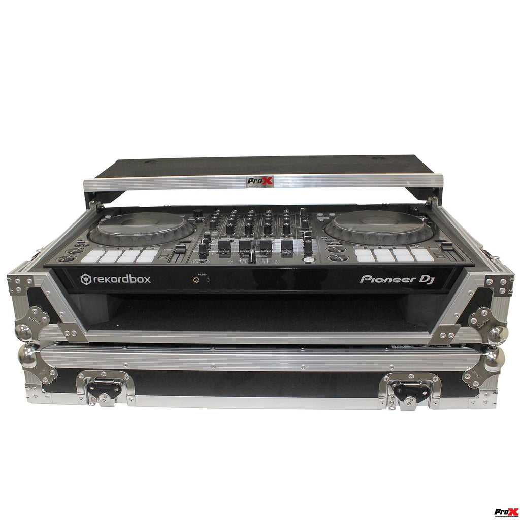 ProX XS-DDJ1000 WLT LED Flight Case For Pioneer DDJ-1000 and SRT Series