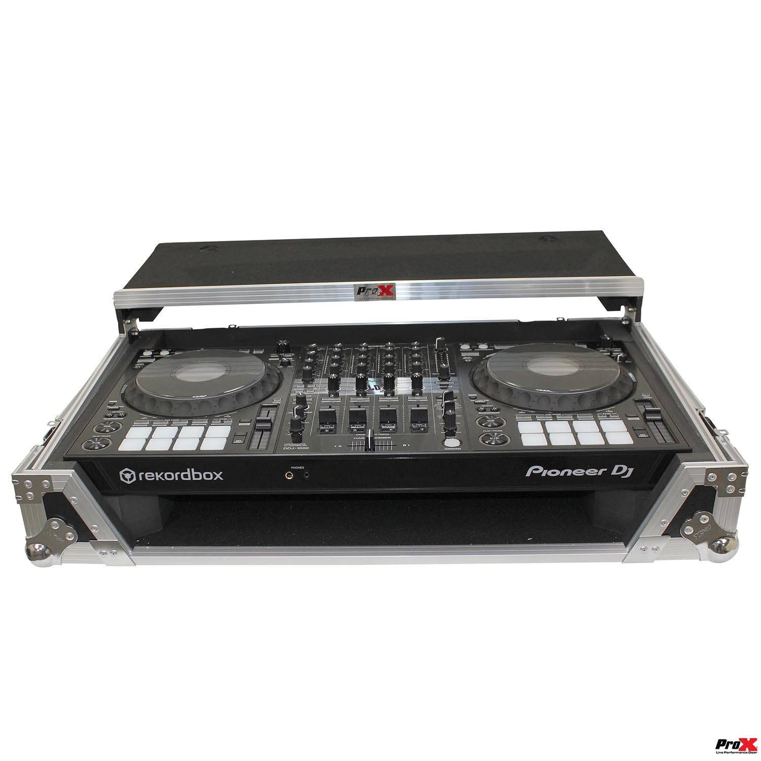 ProX XS-DDJ1000 WLT LED Flight Case For Pioneer DDJ-1000 and SRT Series