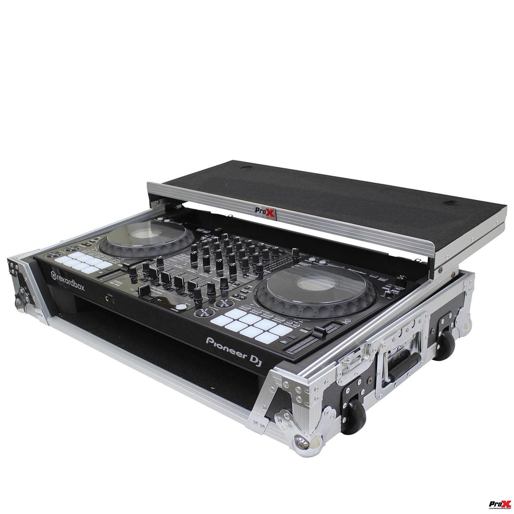 ProX XS-DDJ1000 WLT LED Flight Case For Pioneer DDJ-1000 and SRT Series