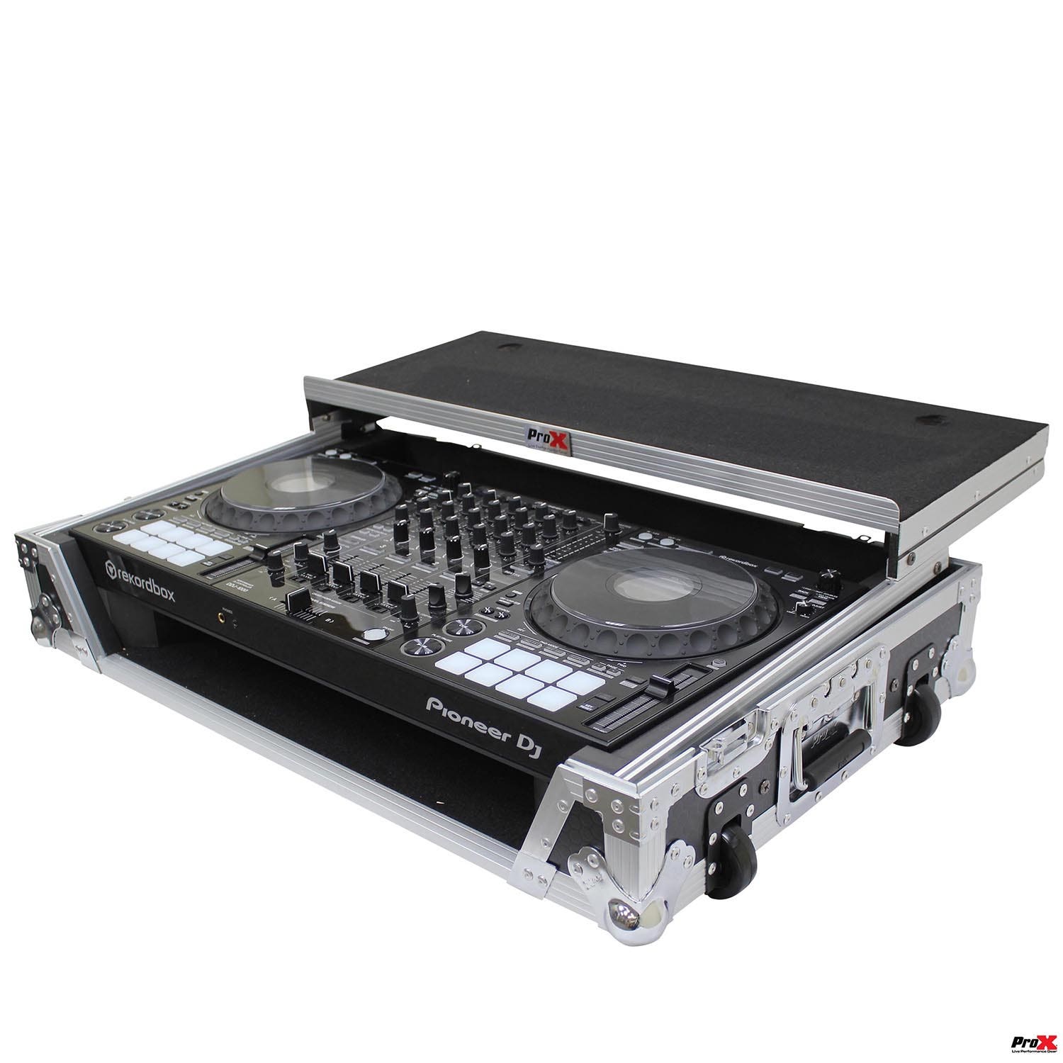 ProX XS-DDJ1000 WLT LED Flight Case For Pioneer DDJ-1000 and SRT Series